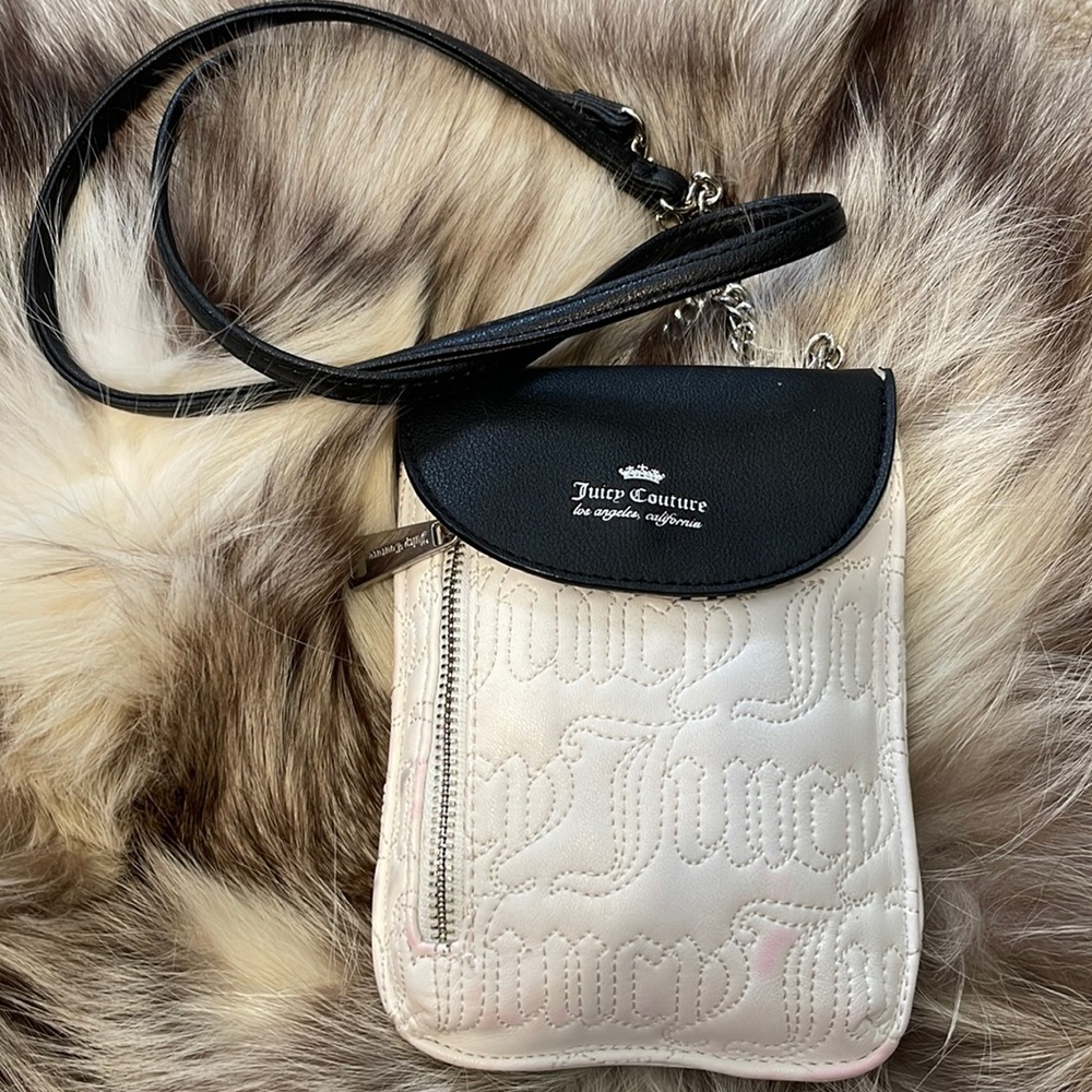 Juicy Couture Blk and Wht Crossbody bag